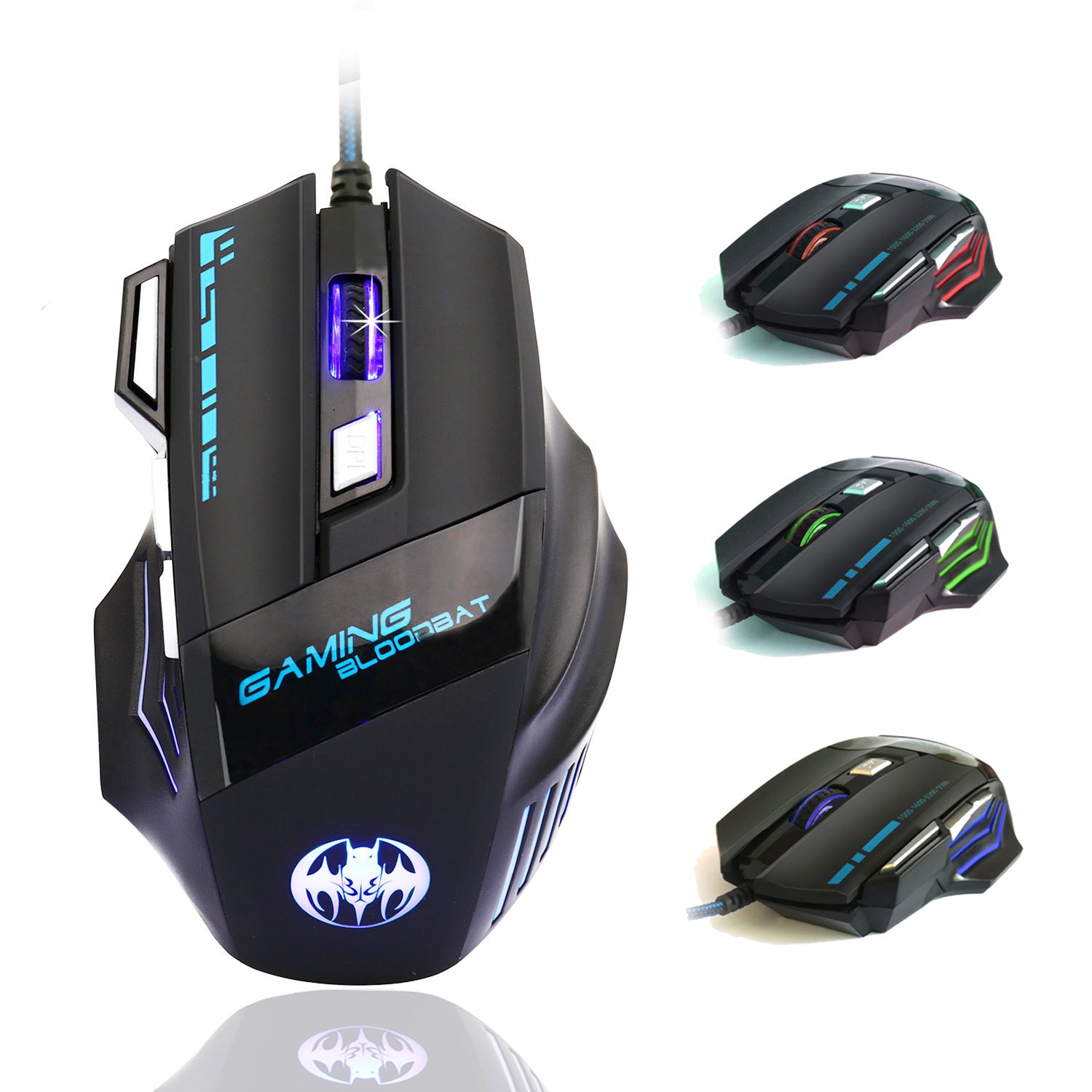 Clavier Gaming RGB 61 Touches + Souris – Filaire, Waterproof, Compact