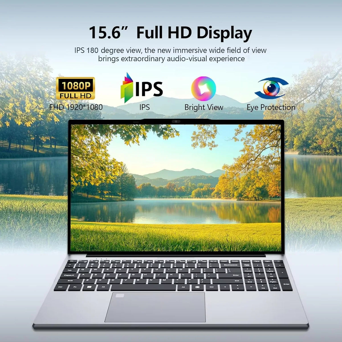 Ordinateur Portable Gaming 15,6" – Intel Core i9, 16 Go RAM, SSD, Windows 11, Rétroéclairage & Lecteur d'Empreintes