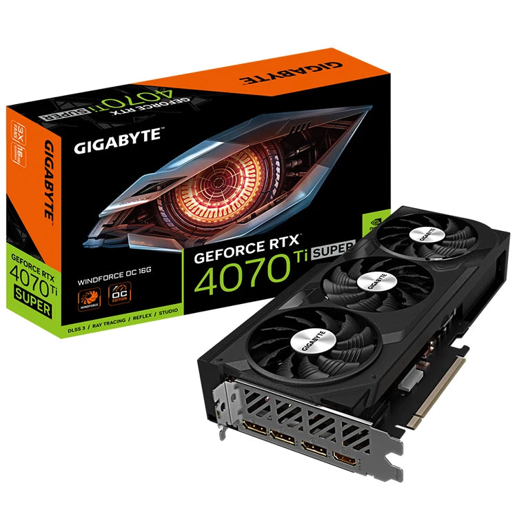 GIGABYTE RTX 4070 Ti SUPER WINDFORCE OC 16Go – Carte graphique d'occasion