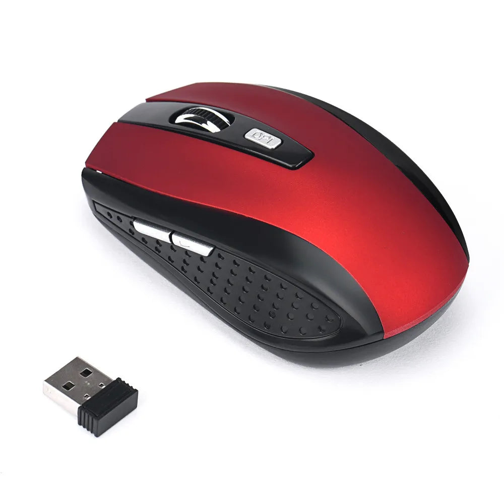 Souris de jeu sans fil 2.4GHz, récepteur USB, pour PC, ordinateur portable, ordinateur de bureau