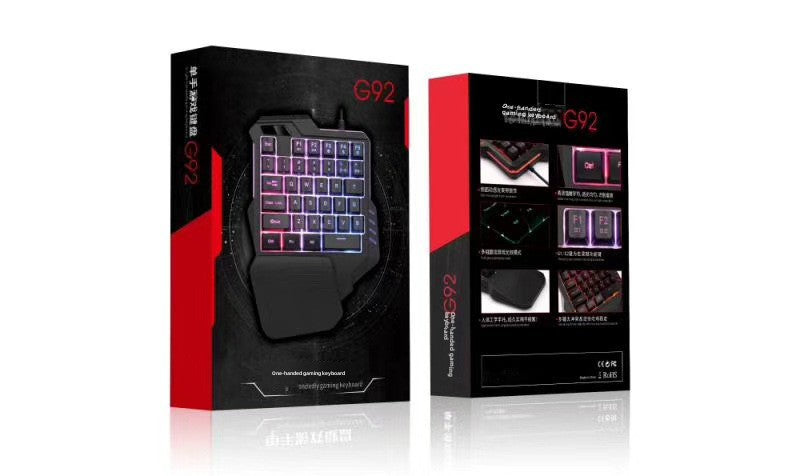 Clavier Gaming RGB 61 Touches + Souris – Filaire, Waterproof, Compact
