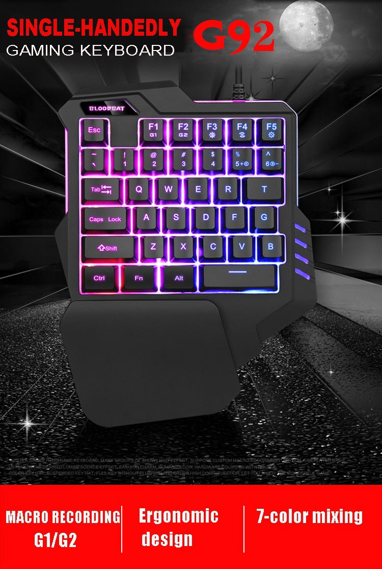 Clavier Gaming RGB 61 Touches + Souris – Filaire, Waterproof, Compact