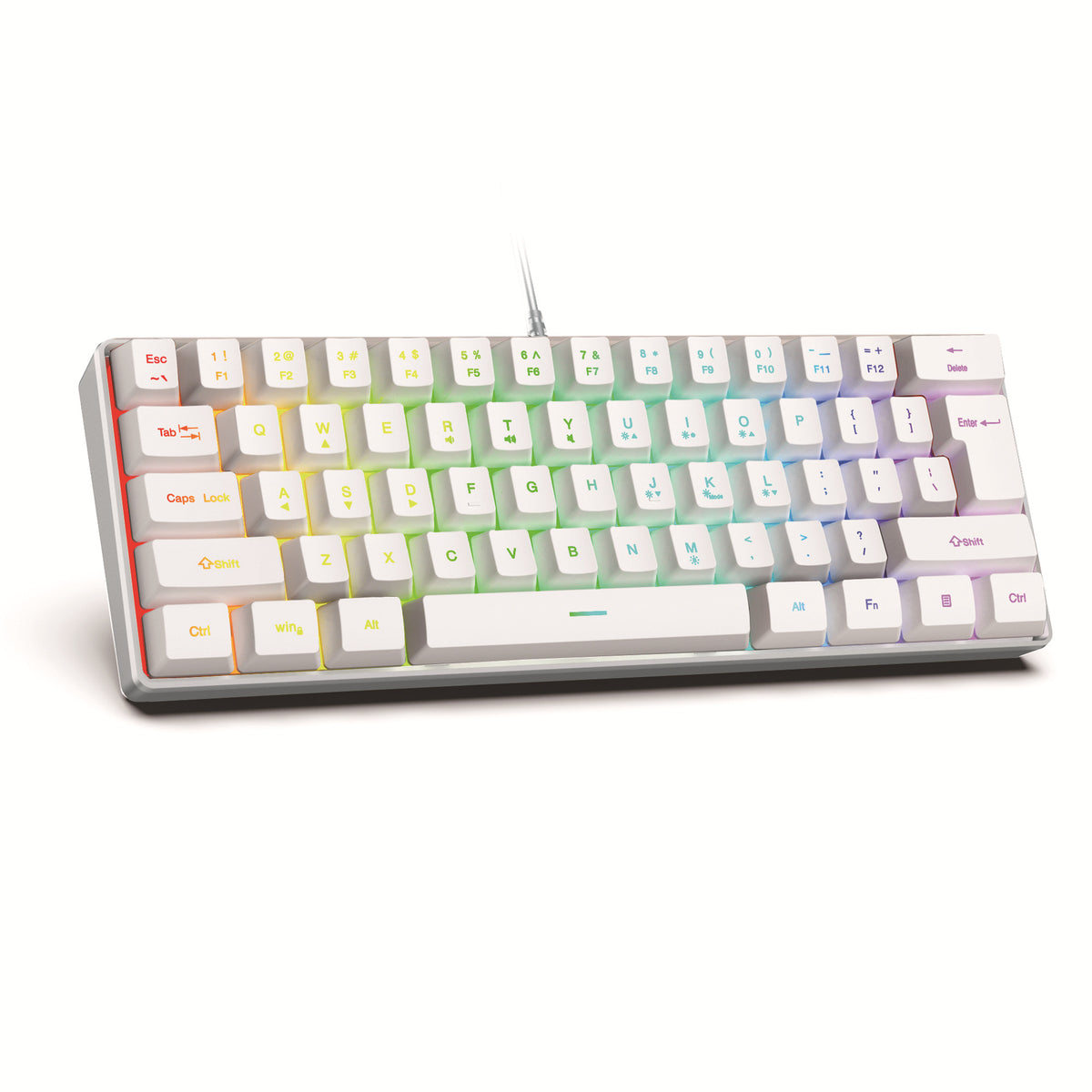 Clavier Gaming RGB 61 Touches + Souris – Filaire, Waterproof, Compact