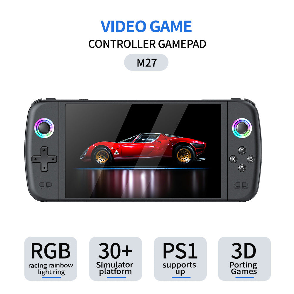 Console de Jeu Portable Rétro M27 – Grand Écran HD, Connexion TV, Jusqu'à 256Go