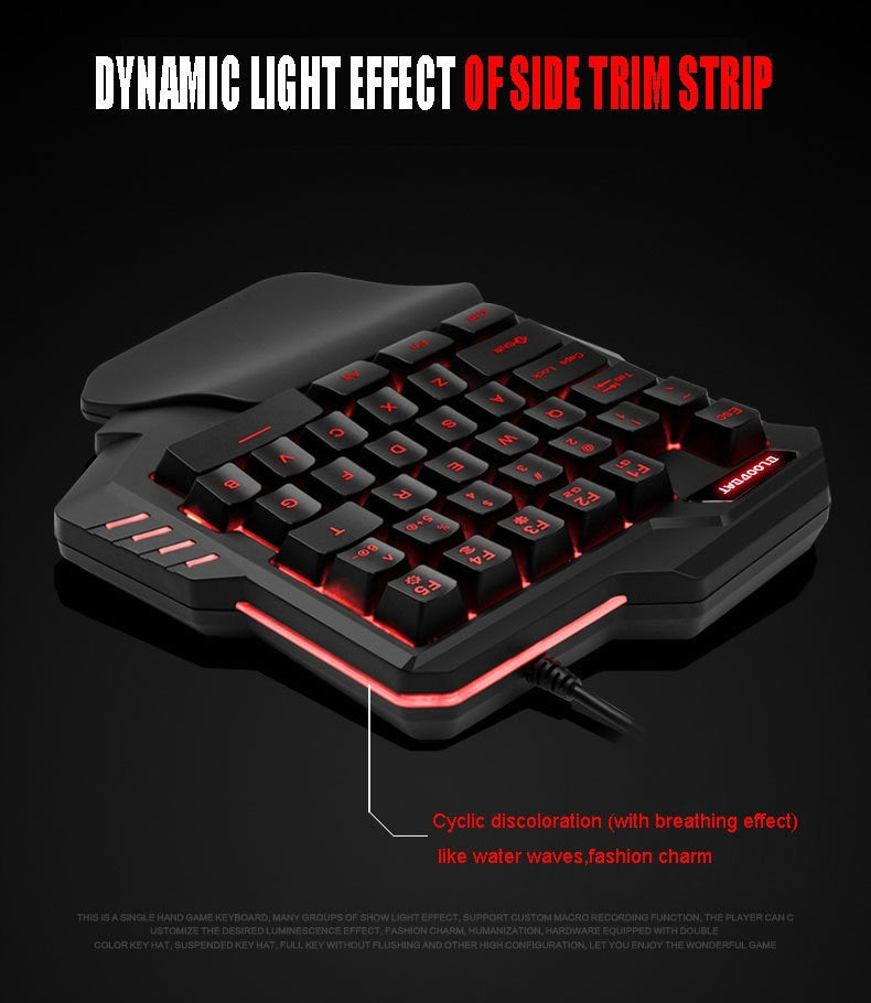 Clavier Gaming RGB 61 Touches + Souris – Filaire, Waterproof, Compact