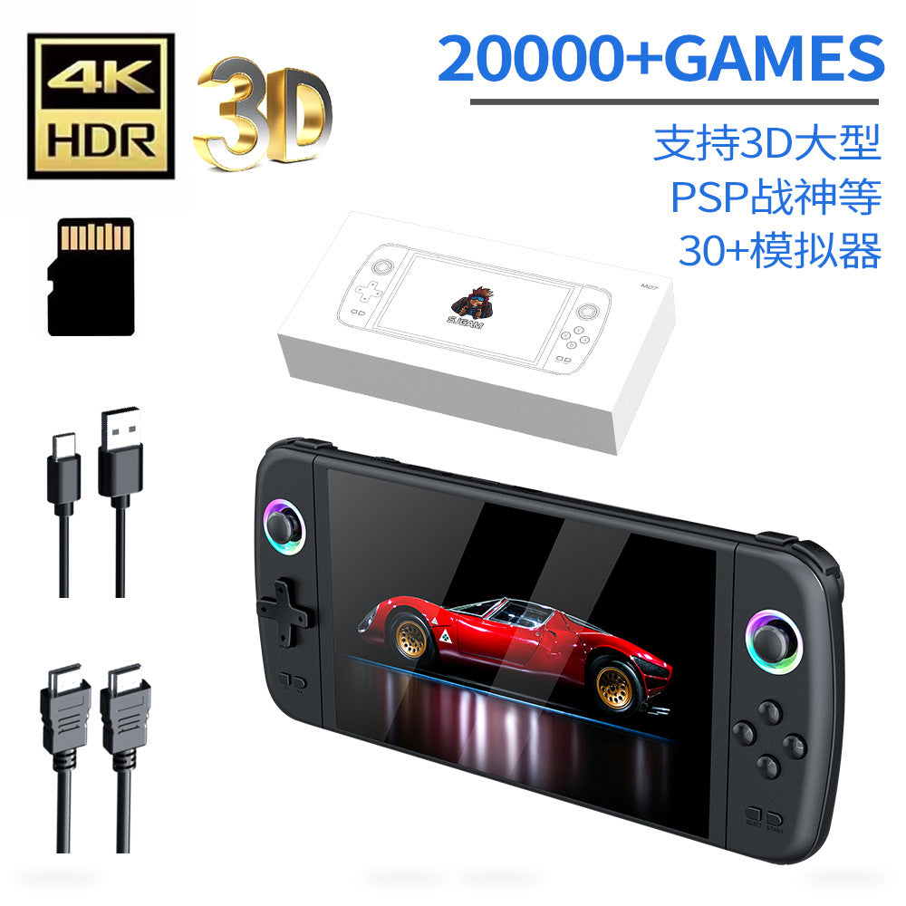 Console de Jeu Portable Rétro M27 – Grand Écran HD, Connexion TV, Jusqu'à 256Go