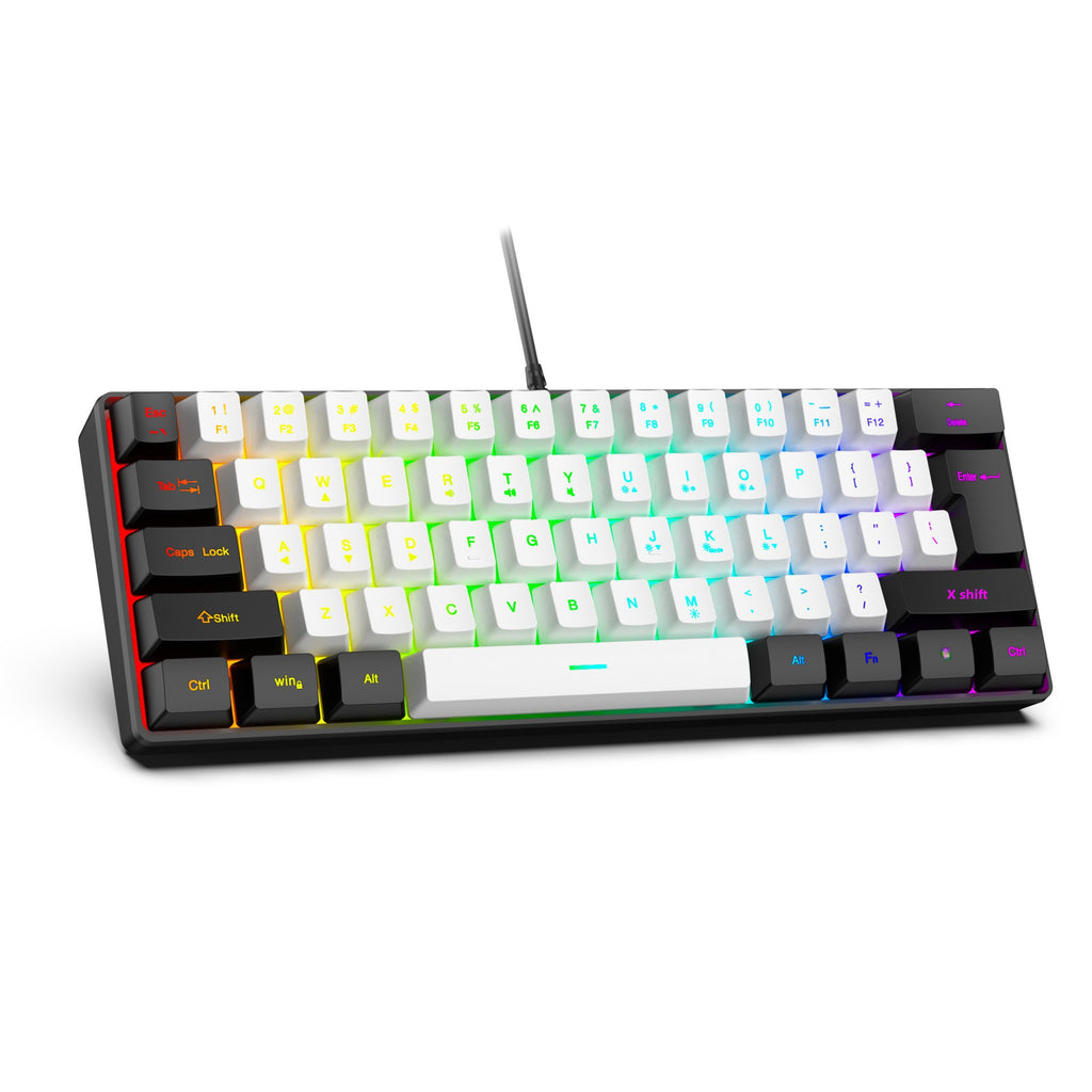 Clavier Gaming RGB 61 Touches + Souris – Filaire, Waterproof, Compact
