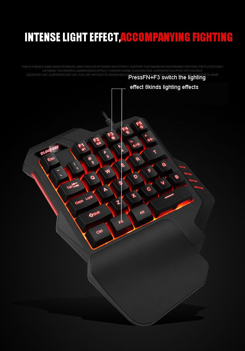 Clavier Gaming RGB 61 Touches + Souris – Filaire, Waterproof, Compact