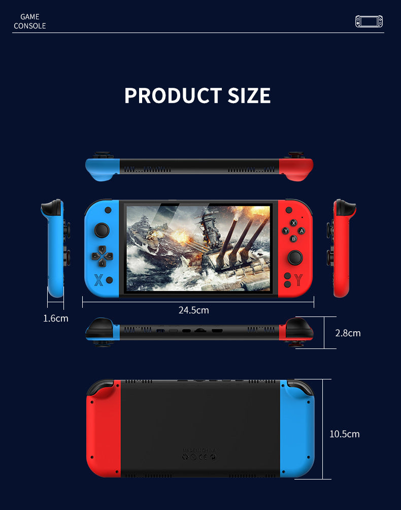 Console de jeu Portable G90, écran IPS HD de 7 pouces, Arcade de jeu rétro pour PSP/PS1 64 go, contrôleur de jeu TV, cadeau pour enfants