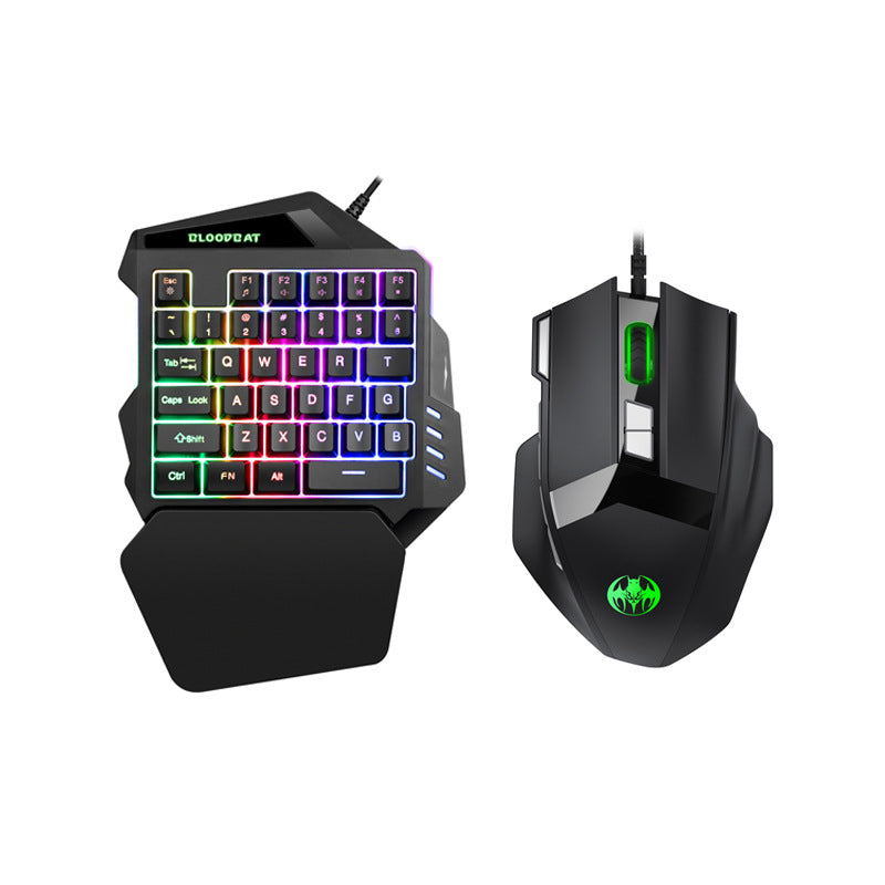 Clavier Gaming RGB 61 Touches + Souris – Filaire, Waterproof, Compact