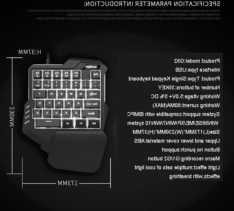 Clavier Gaming RGB 61 Touches + Souris – Filaire, Waterproof, Compact