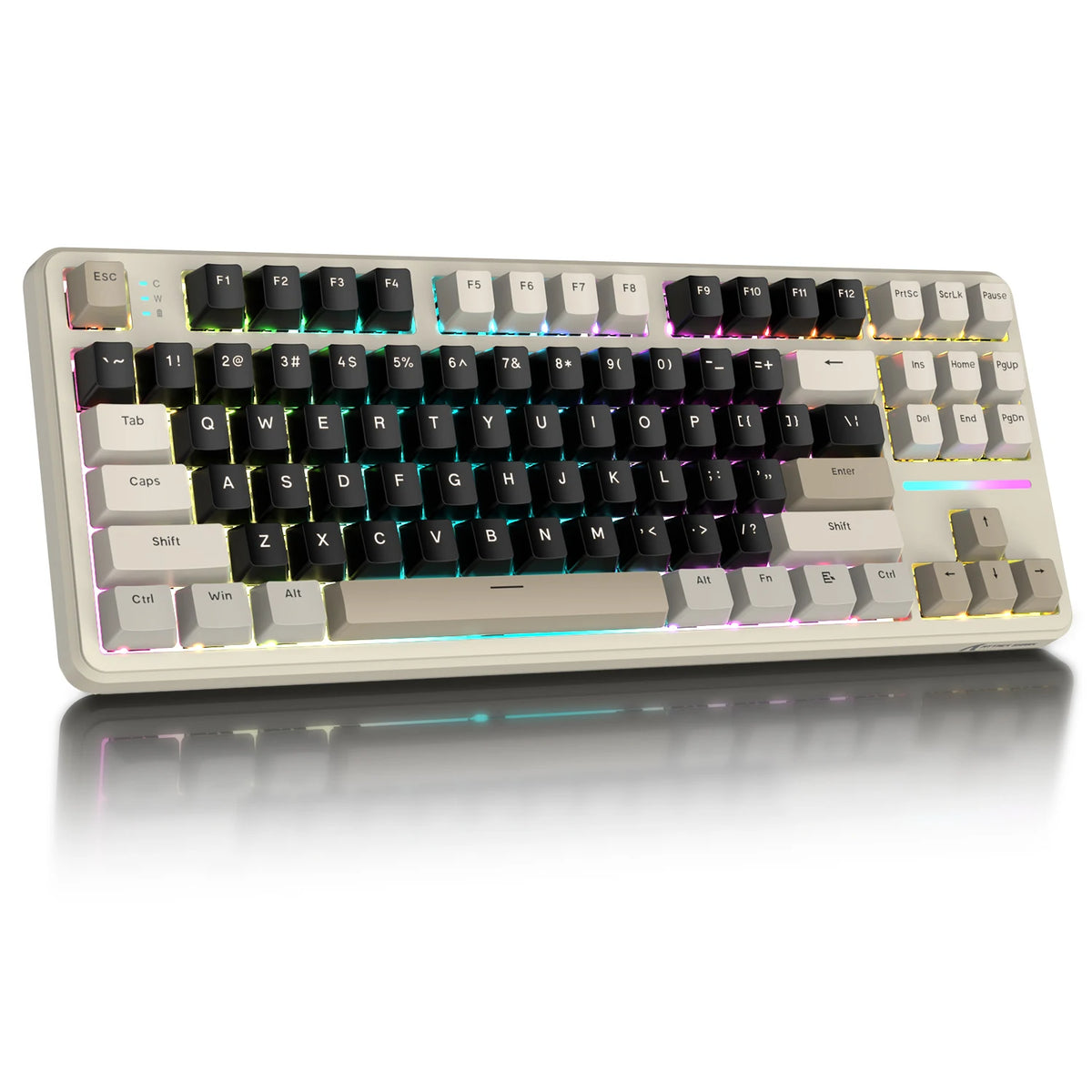 Attack Shark X87 – Clavier Gaming Mécanique Sans Fil | Triple Mode BT/2.4GHz/USB-C | 87 Touches | Hot-Swap | RGB | Pré-lubrifiant
