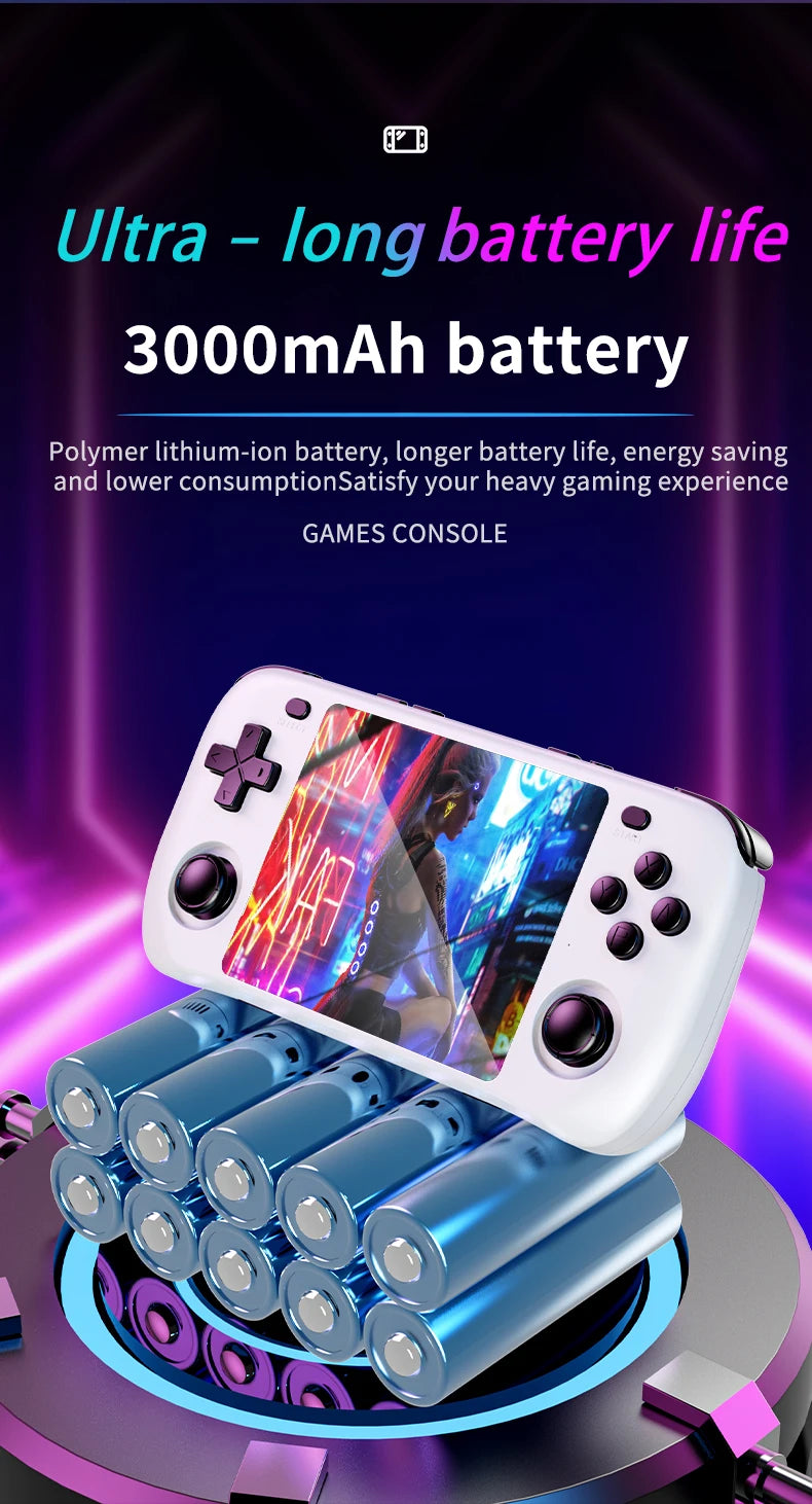 Console de Jeu Rétro H36S 2026 Portable avec Écran IPS HD 64 Go 128 Go Système d'Exploitation Open Source Jeux Classiques