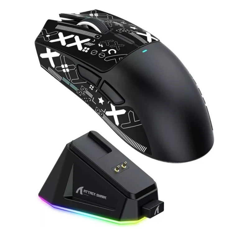 Attack Shark X11 – Souris Gaming Sans Fil Tri-Mode | 22K DPI | RGB | Ultra-Légère 59g | Bluetooth / 2.4G / USB-C
