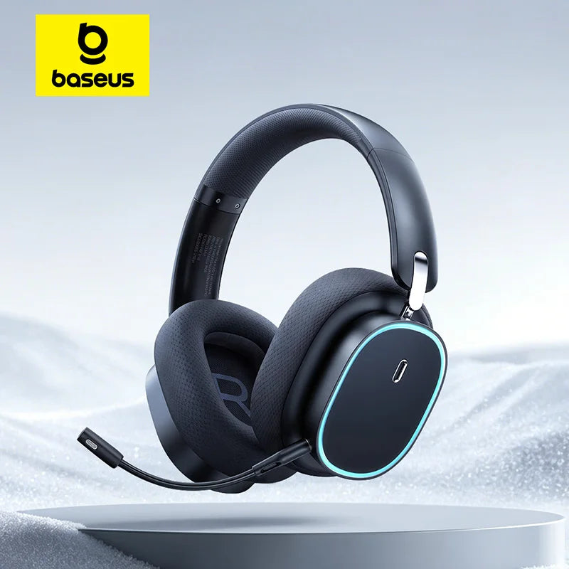 Casque Gaming Sans Fil Baseus GH02 – Bluetooth 5.3, 2.4G, 40H Autonomie, RGB, Micro