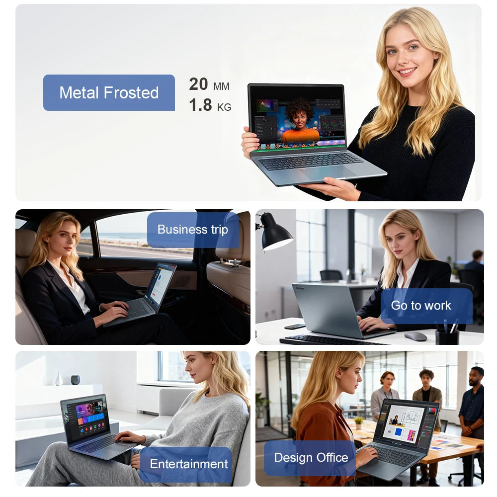PC portable Ninkear N16 Pro - Intel Core Ultra 5, 16" 2.5K 120 Hz, 16 Go, 1 To SSD