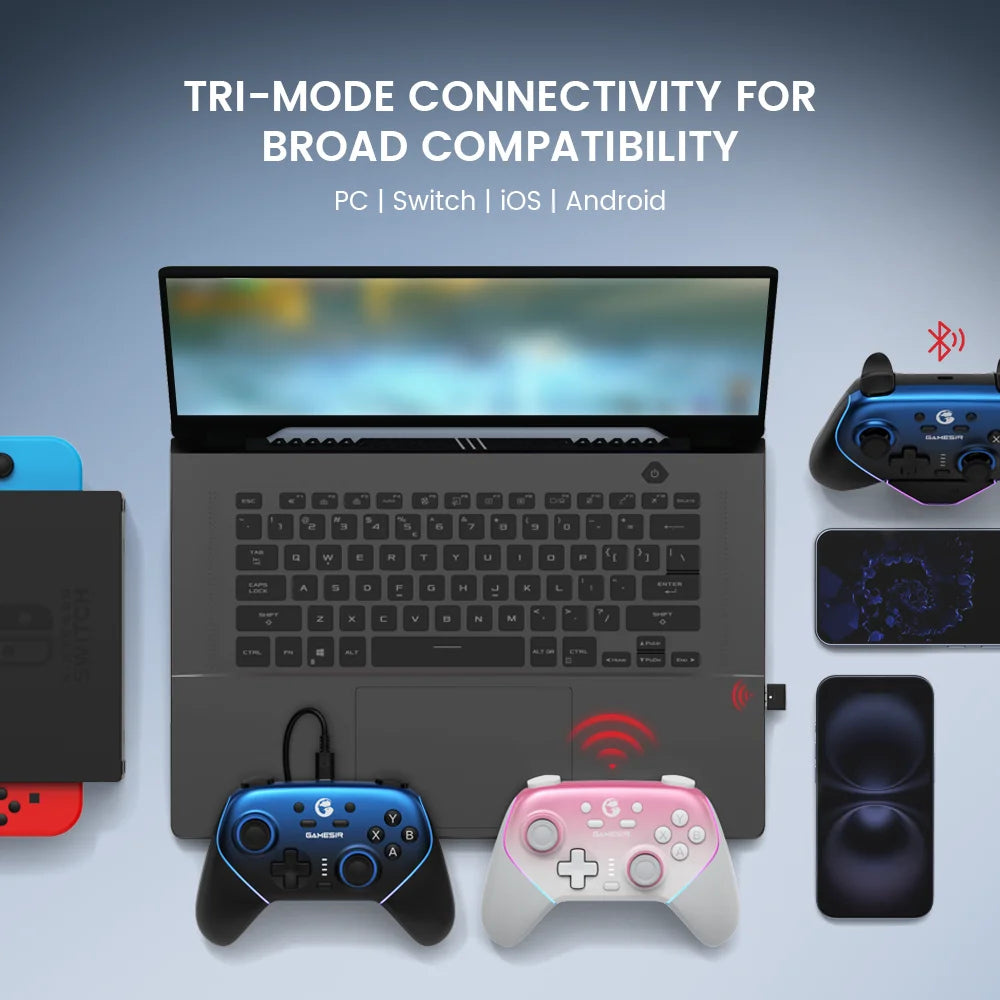 Manette sans fil GameSir Super Nova T4n Pro à joysticks Hall