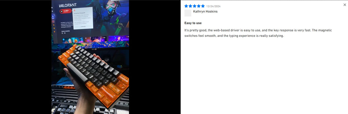 MCHOSE ACE 68 – Clavier Gaming Mécanique Magnétique 8000 Hz, Switch Hall Effect, RVB, 65%