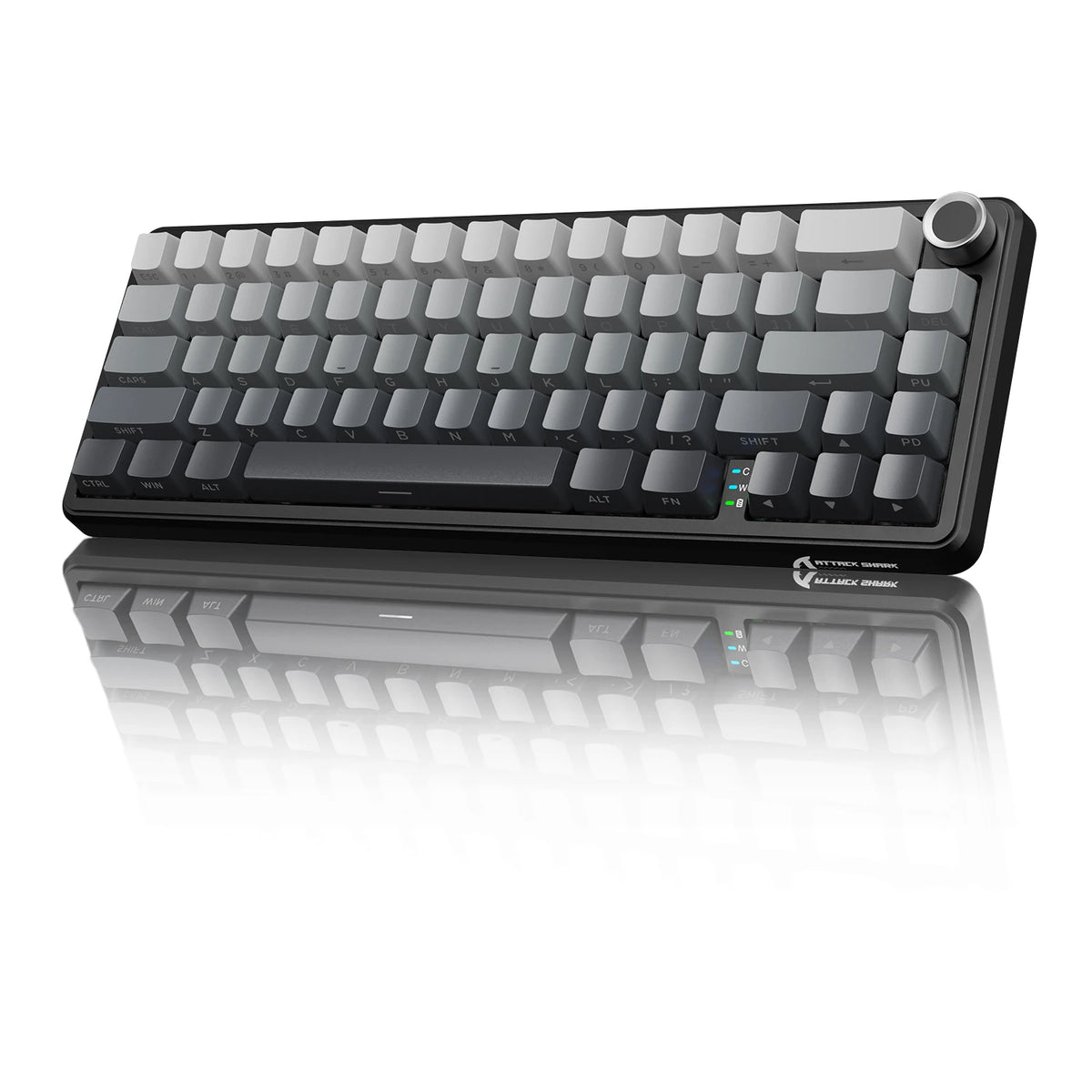 Clavier Mécanique Sans Fil Attack Shark X66 – 65%, 68 Touches, Tri-Mode, Switch Hot-Swap, RGB, PBT