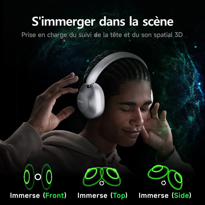 Casque Bluetooth Picun F6 – Réduction de bruit et son 3D