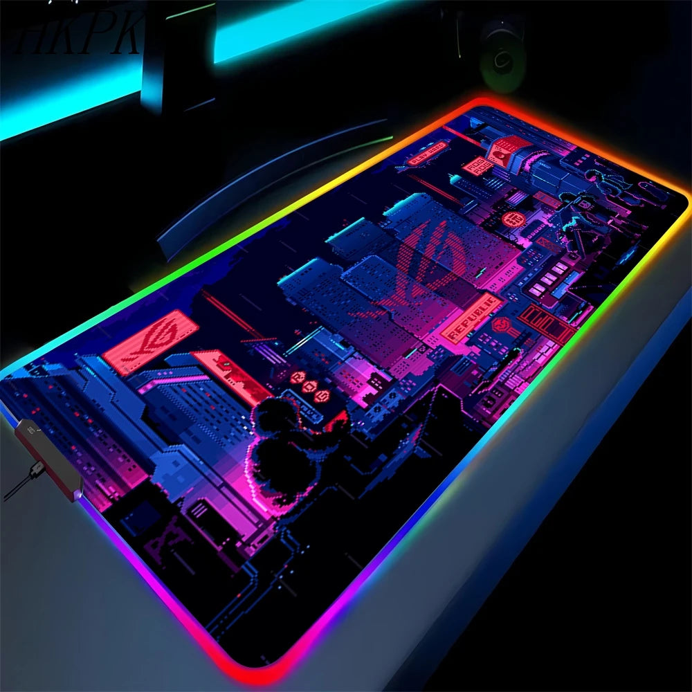 Tapis de souris noir, tapis de souris gaming, tapis de souris gaming anime, tapis gaming, tapis de souris XXL mignon pour ordinateur, grand tapis de clavier gaming.