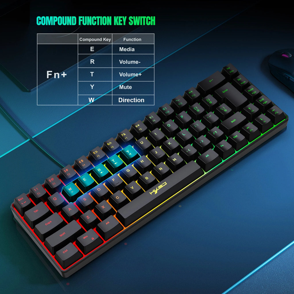 Clavier et souris combo ensemble gamer blanc clavier combo ordinateur filaire claviers souris bureau teclado pour ordinateur portable