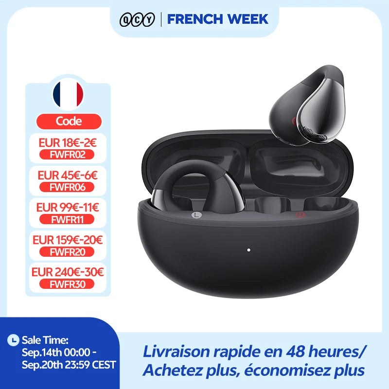 QCY Crossky C30 – Écouteurs Open-Ear Bluetooth 5.4