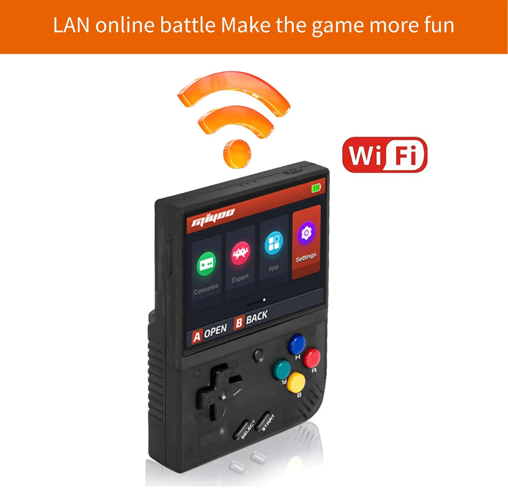 MIYOO Mini Plus – Console Rétro Portable, Écran IPS 3,5" HD, Wi-Fi, 3000 mAh