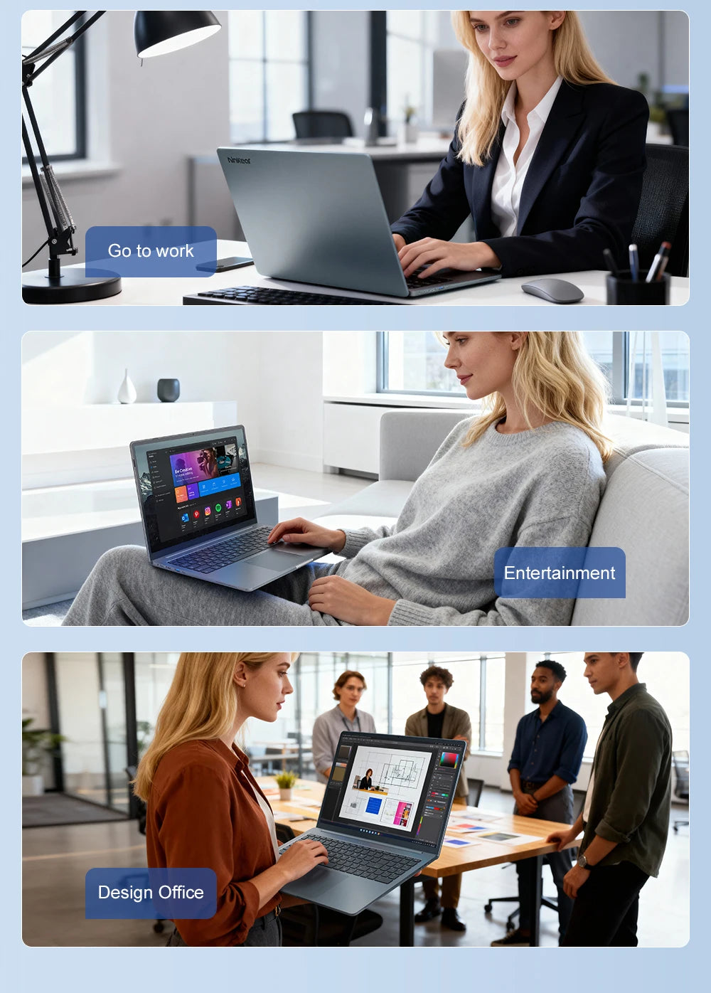 PC portable Ninkear N16 Pro - Intel Core Ultra 5, 16" 2.5K 120 Hz, 16 Go, 1 To SSD