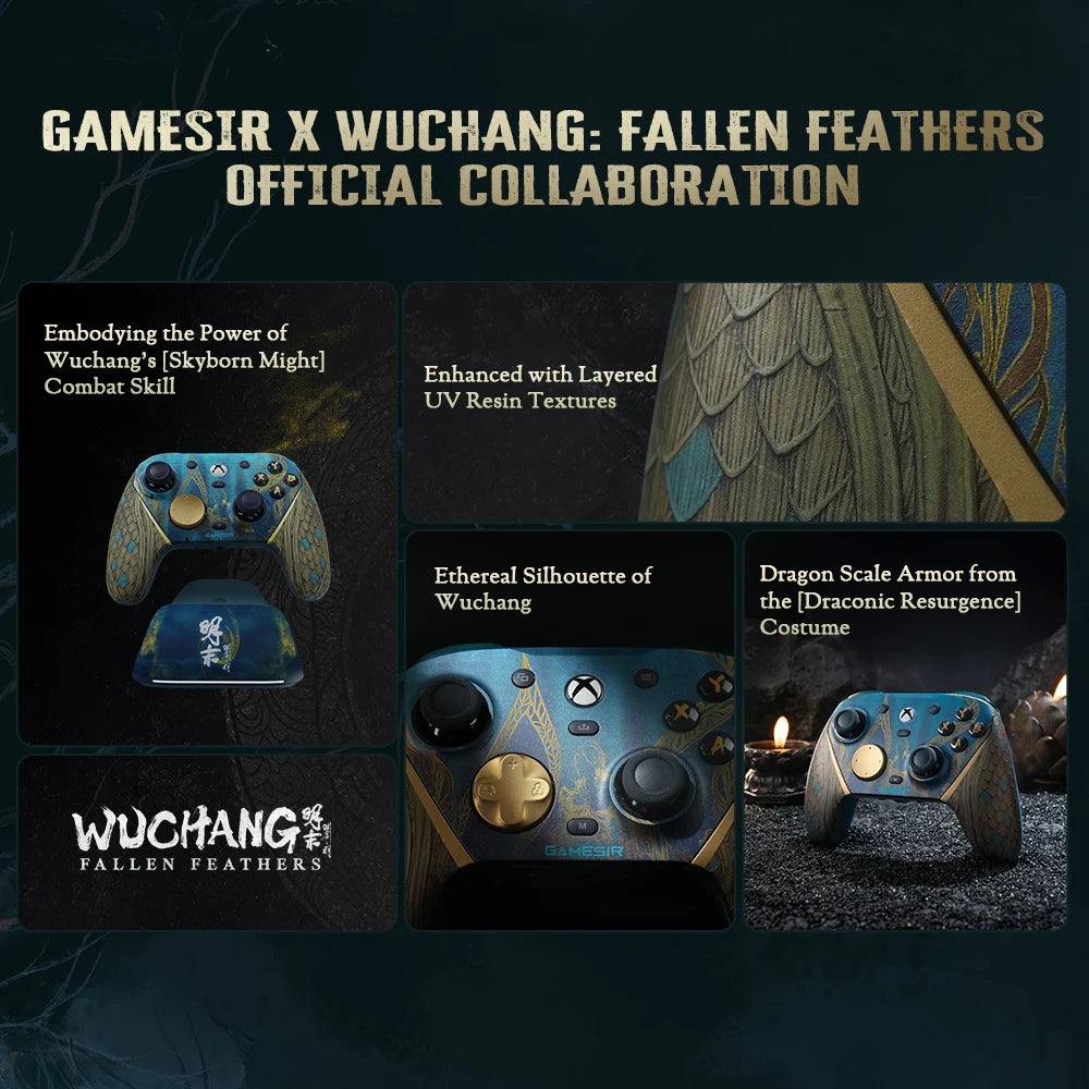 GameSir G7 Pro WUCHANG – Manette Sans Fil Xbox/PC/Android | Édition Fallen Feathers