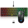 Clavier et souris combo ensemble gamer blanc clavier combo ordinateur filaire claviers souris bureau teclado pour ordinateur portable