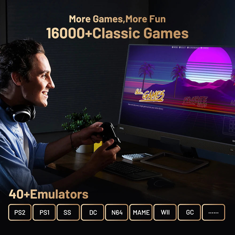 Kinhank Super Console X5 PRO – 10 000/16 000 Jeux, 8K, Android 12, Wi-Fi 6