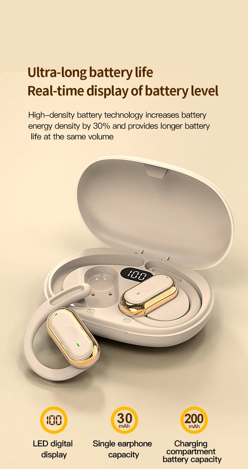 Écouteurs Sans Fil Bluetooth 5.4 IPX7 – ANC, 20H, Basses Profondes, Sport & Gym