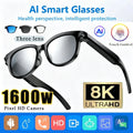 Lunettes intelligentes Lenovo F06 avec caméra et Bluetooth