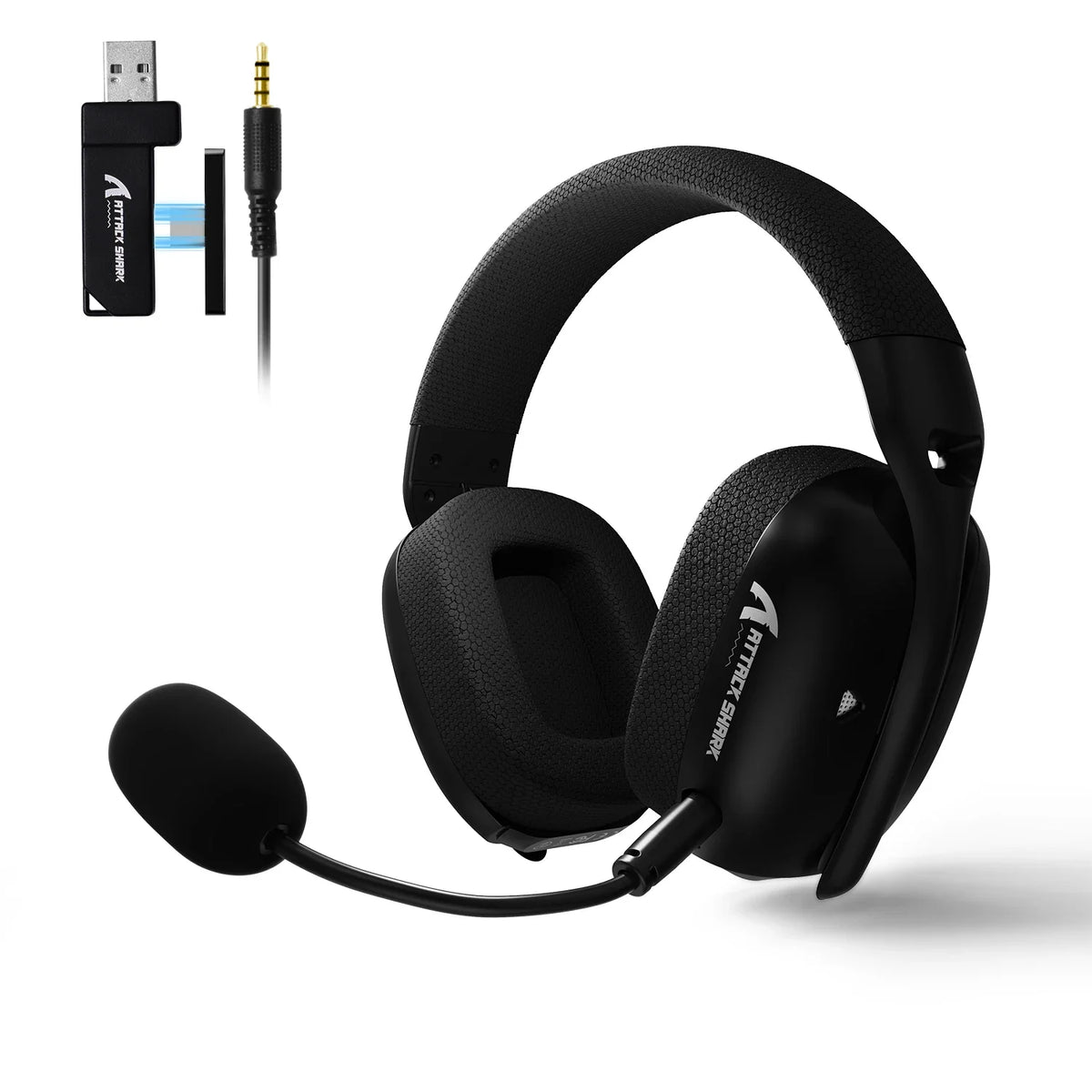 Casque Gaming Sans Fil Attack Shark L80 Pro – 2.4G/Bluetooth/Filaire, Son 7.1, 45h Autonomie
