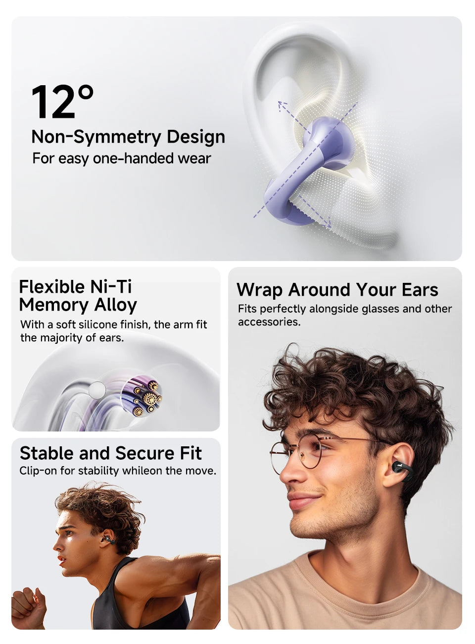 QCY Crossky C30 – Écouteurs Open-Ear Bluetooth 5.4