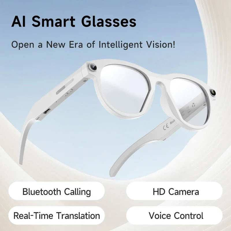 Lunettes intelligentes Lenovo F06 avec caméra et Bluetooth