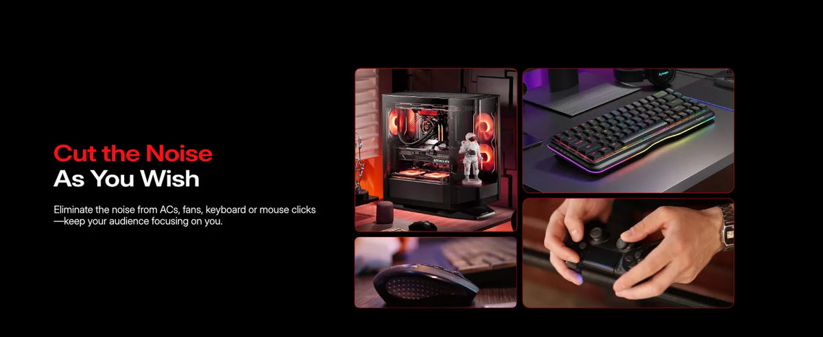 MAONO PD100W - Microphone Dynamique Sans Fil pour Streaming et Gaming