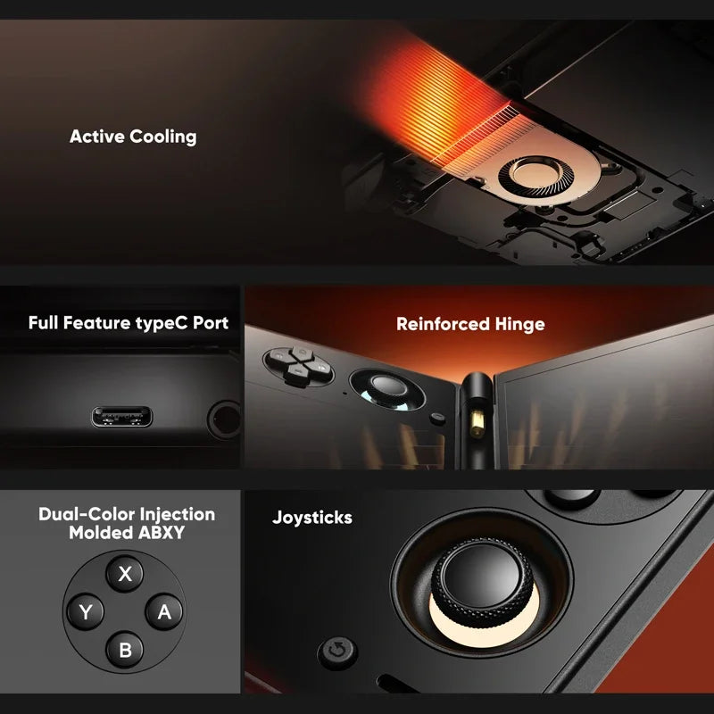 AYN Thor - Console de Jeu Portable Clamshell Android, Écran AMOLED 6" 120Hz