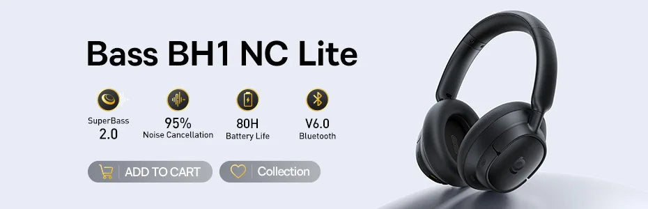 Casque Gaming Sans Fil Baseus GH02 – Bluetooth 5.3, 2.4G, 40H Autonomie, RGB, Micro