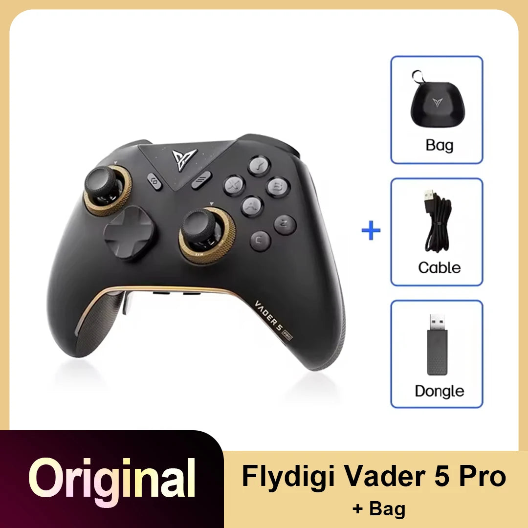 Manette Flydigi Vader 5 Pro – 8 Boutons, Effet Hall, Multi-plateforme (PC, NS2, Mobile, Steam)