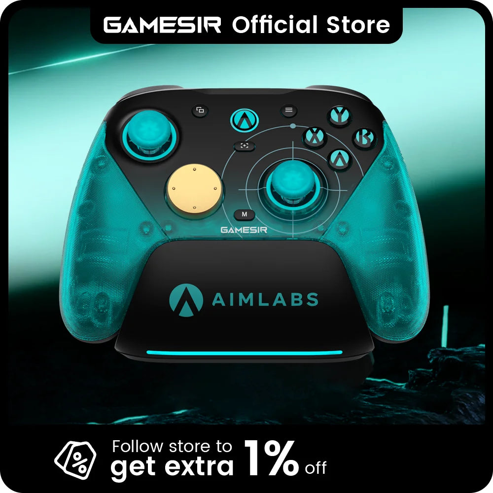 Manette GameSir G7 Pro 8K Aimlabs, sticks TMR et station de charge