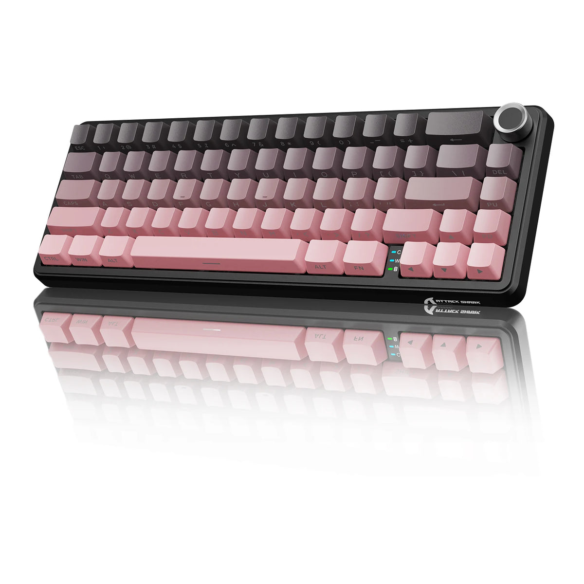 Clavier Mécanique Sans Fil Attack Shark X66 – 65%, 68 Touches, Tri-Mode, Switch Hot-Swap, RGB, PBT