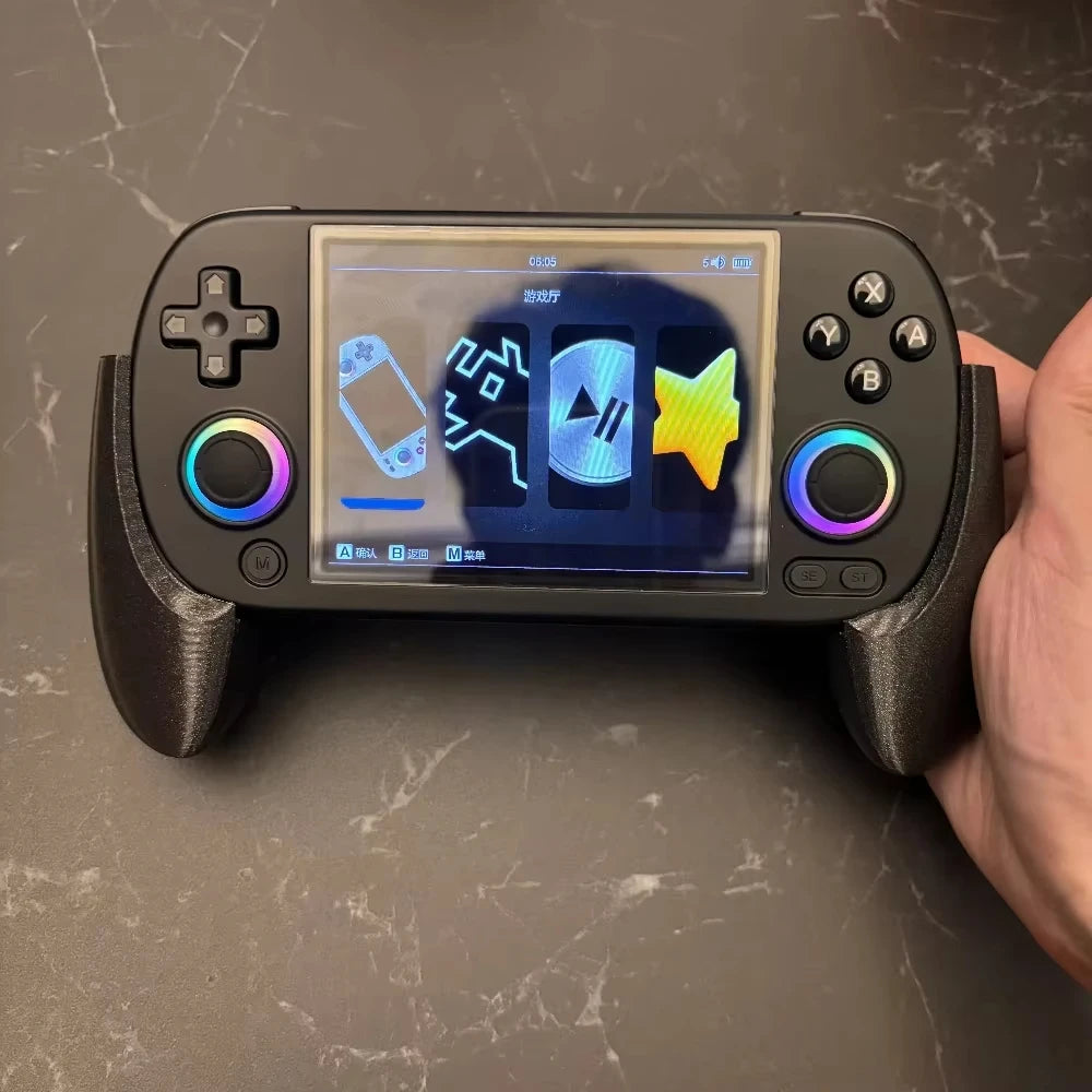 Poignée de jeu portable pour Anbernic RG40XX H, conception ergonomique, sensation de jeu améliorée, impression 3D, accessoires de jeu artisanaux