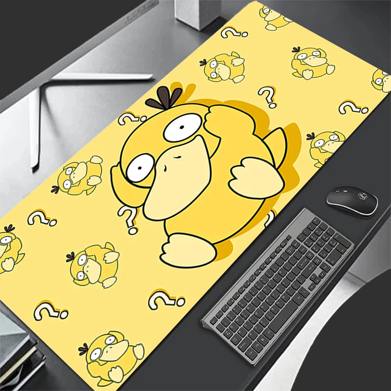Tapis de Souris Gaming XXL Anime – Motifs Pokémon & Kawaii, Base Antidérapante, Multi-Tailles