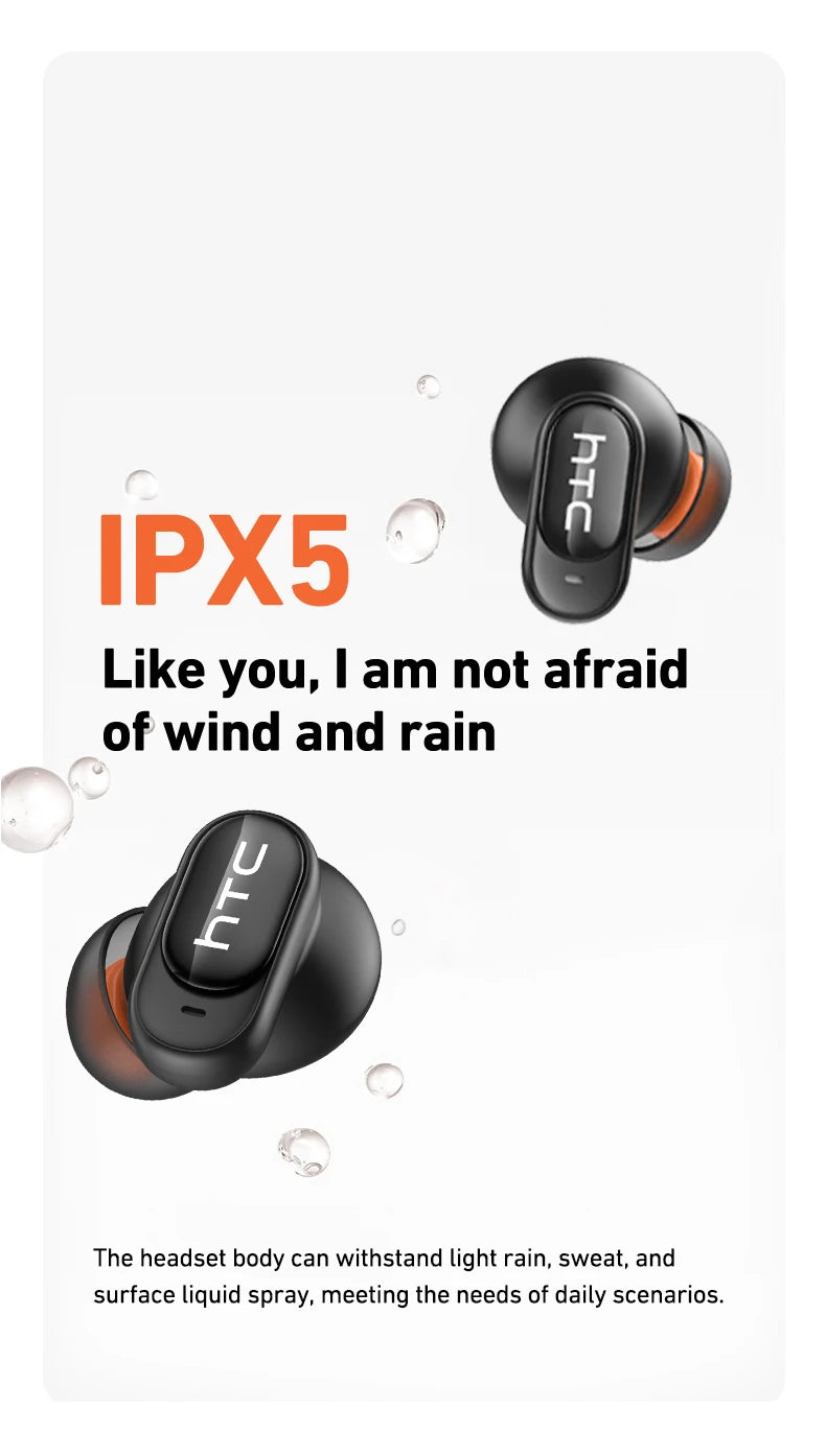 Écouteurs Bluetooth HTC NE79 avec réduction active du bruit
