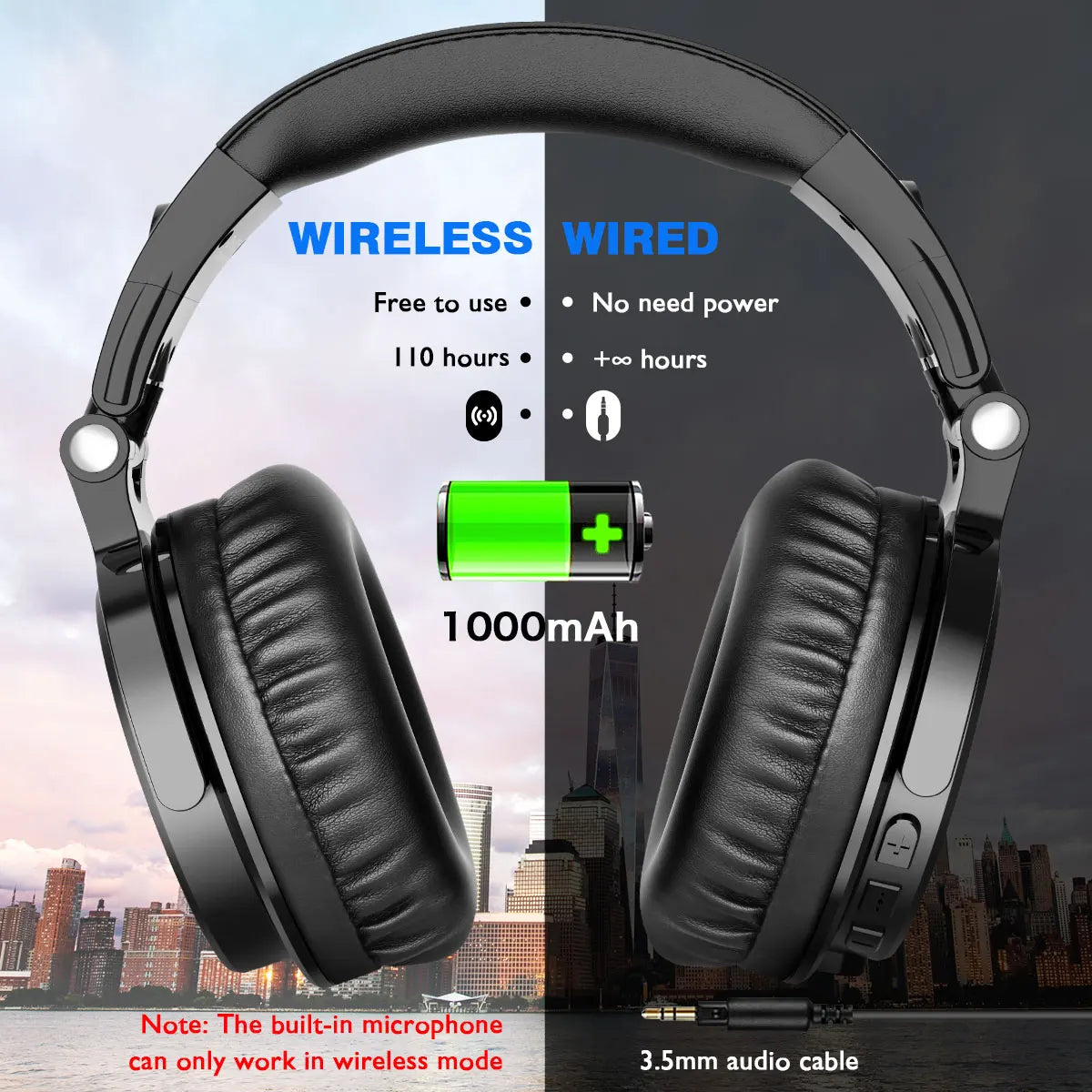 Casque Bluetooth OneOdio Pro C – 110 h