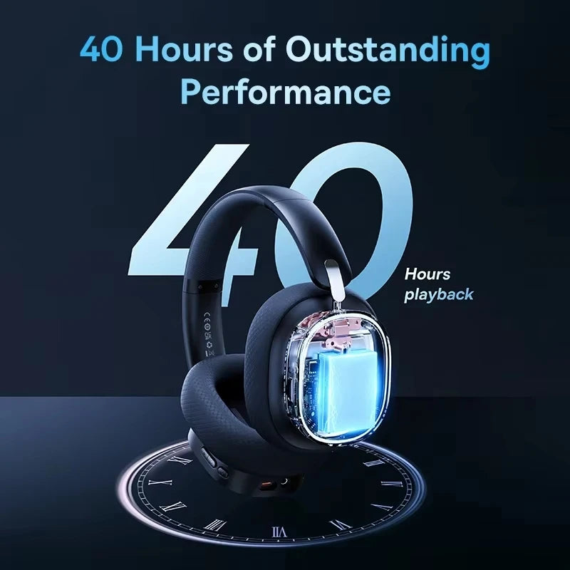 Casque Gaming Sans Fil Baseus GH02 – Bluetooth 5.3, 2.4G, 40H Autonomie, RGB, Micro
