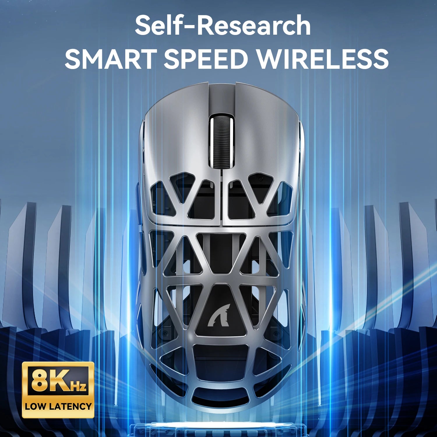 Attaque Shark R2 souris de jeu sans fil PAW3950 8K alliage de magnésium souris de jeu légère Bluetooth Tri-Mode pour les jeux/bureau