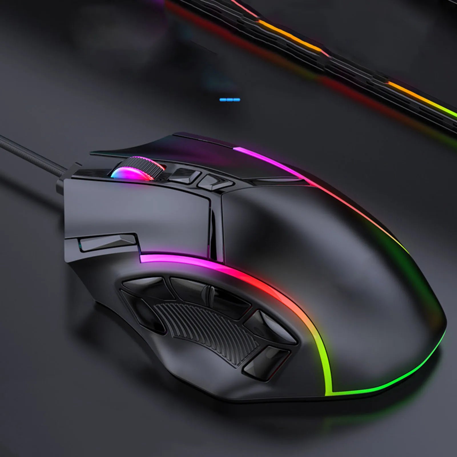 Souris de jeu RGB 12800DPI, filaire, 12800DPI, 12 touches, définition Macro, accessoires de remplacement pour ordinateur - LE COIN  DES GAMERS - Souris de jeu RGB 12800DPI, filaire, 12800DPI, 12 touches, définition Macro, accessoires de remplacement pour ordinateur - LE COIN  DES GAMERS - LE COIN  DES GAMERS